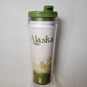 VINTAGE Starbucks Travel Tumbler w/ Sipper Lid ALASKA
